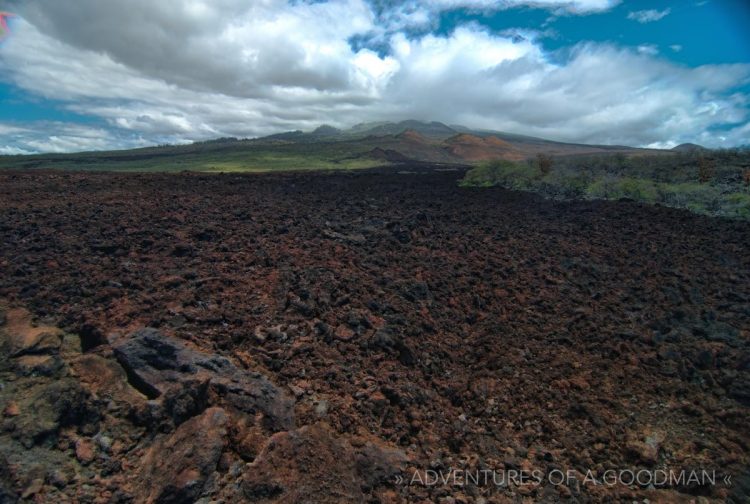 At the base of Haleakala Volcano in Maui, Hawaii