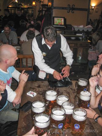 Inside the Hofbräuhaus in Munich, Germany