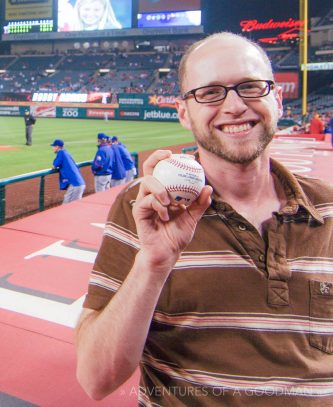 Foul ball Angels Stadium