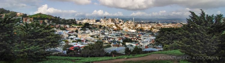 San Francisco skyline from Grand View Terrace