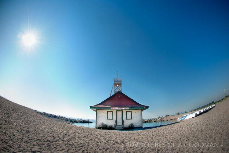 A beach in Toronto. SMILE!