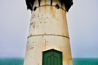 Point Montera Lighthouse alongside California's Pacific Coast Highway