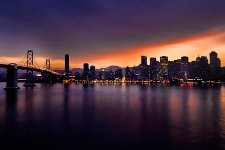 San Francisco skyline from Treasure Island