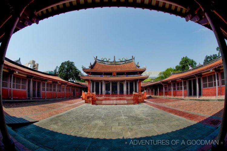 The main building of Tainan's Confucius Temple