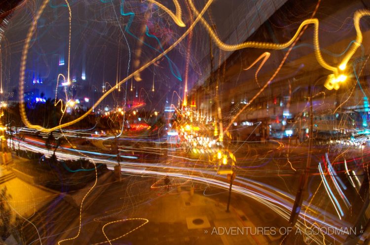 This is what happens when you drop a camera during a 30 second exposure