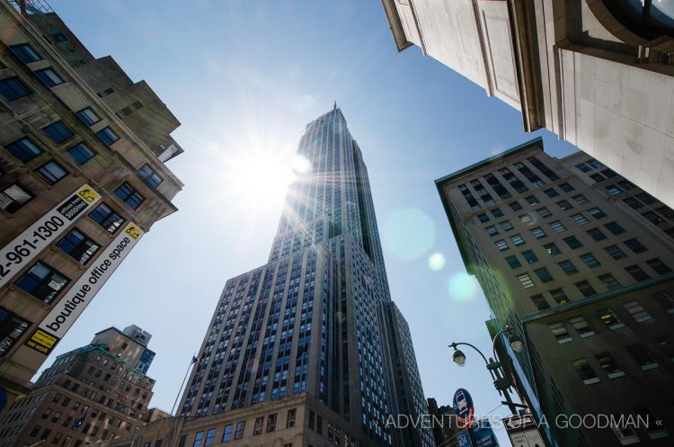 The Empire State Building — as seen from 34th Street and Fifth Avenue