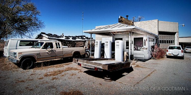 Herman's Garage on Route 66 in Thoreau, New Mexico