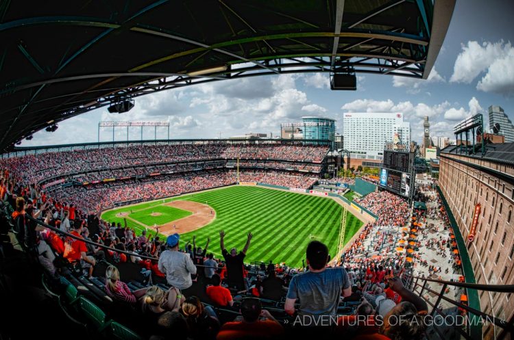 JJ Hardy Hits a Home Run in the Fourth Inning of the final Orioles game of the regular season at Camden Yards