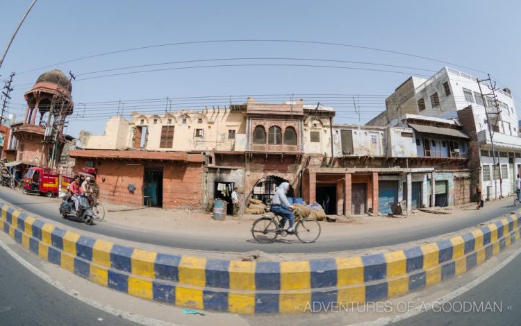 A local street in Agra, India