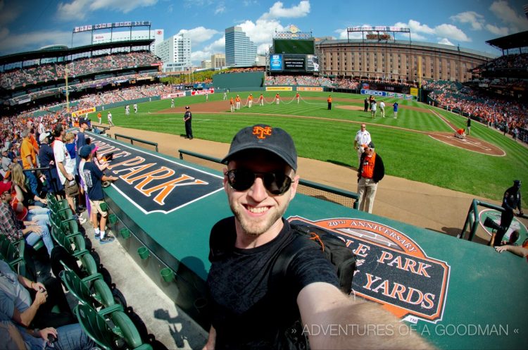 Me at Camden Yards during the last home game of the 2012 baseball season