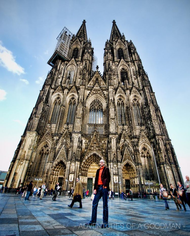 Me in front of Kolner Dam - Cologne, Germany