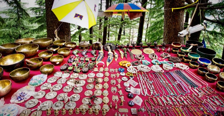 Things for sale on the walk to Bhagsu from McLeod Ganj