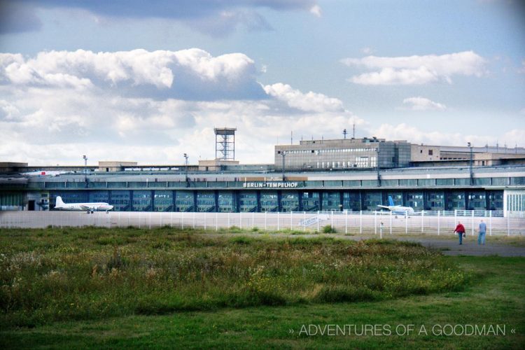 Tempelhofer Airport is a beautiful place to visit on a sunny day in Berlin