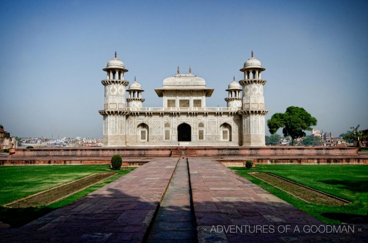 My Postcard Shot of the Tomb of I'Timad-Ud-Daulah - aka, Baby Taj - in Agra, India