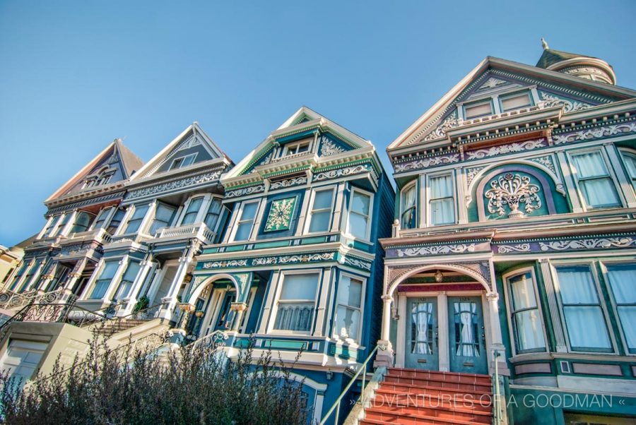 Painted Ladies on Waller Street in Haight-Ashbury, SF