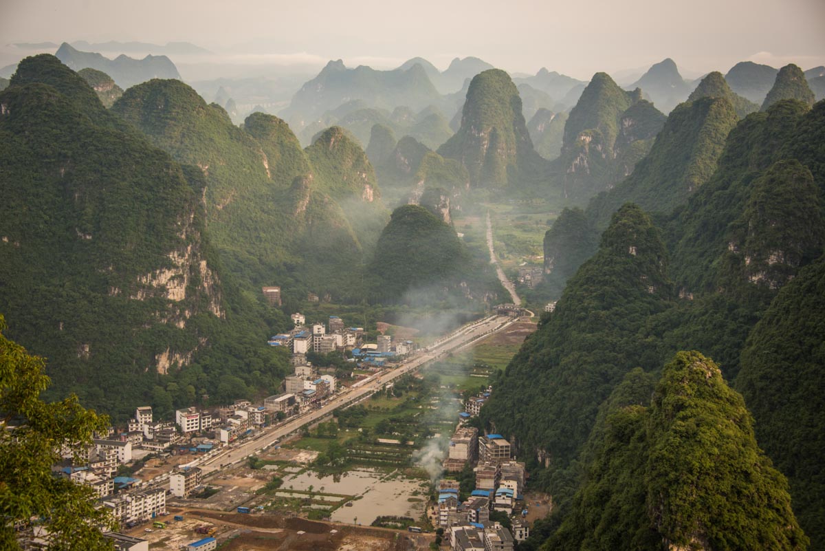 The town of Yangshou in Guangxi, China