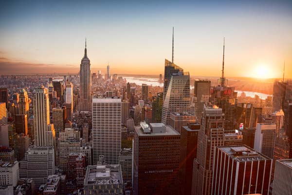 A view of Manhattan from the Top of the Rock