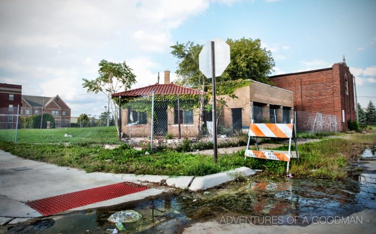 An abandoned corner of Detroit, Michigan