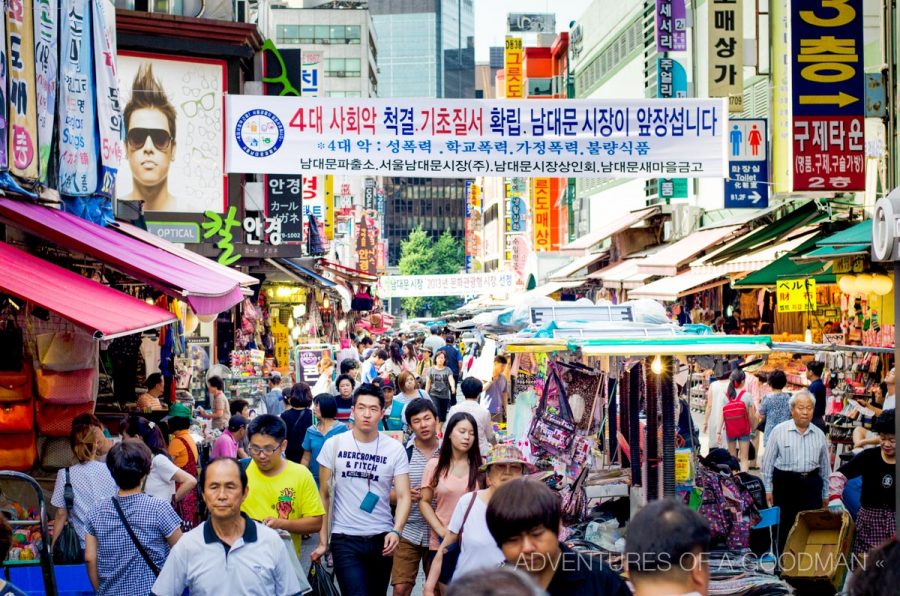 The rows of street stalls don't open until the late-afternoon and remain open well into the night.