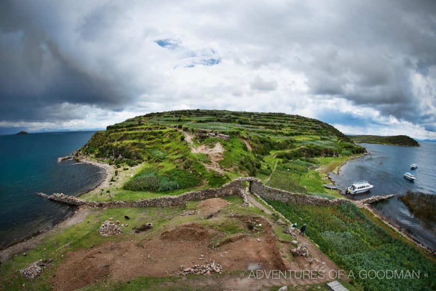 The northernmost tip of Isla del Sol.