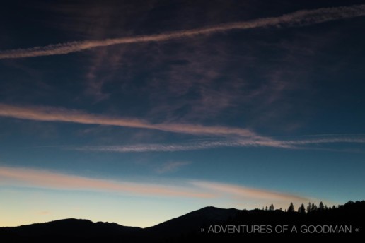 Sunset over Mt. Eddie in Northern California