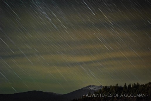 Stars above Mt. Eddie in Northern California