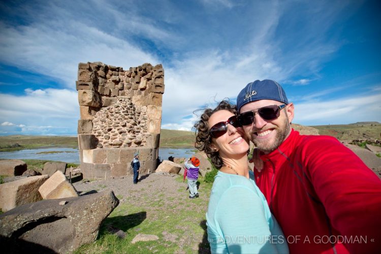 I always travel with a New York Mets hat. (Sillustani Funeral Towers, Lake Titicaca, Peru)