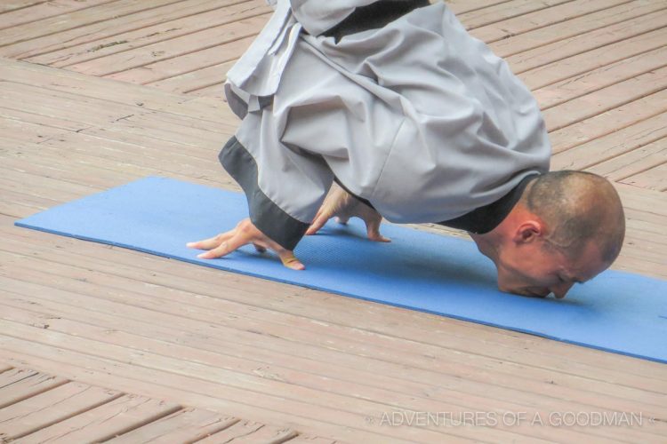 Balance is a key part of Sunmudo at the Golgusa Zen Buddhist Temple in South Korea