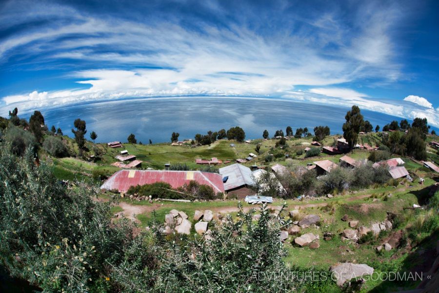 Taquile Island is a staple of the tourist boat tour from Puno, Peru.