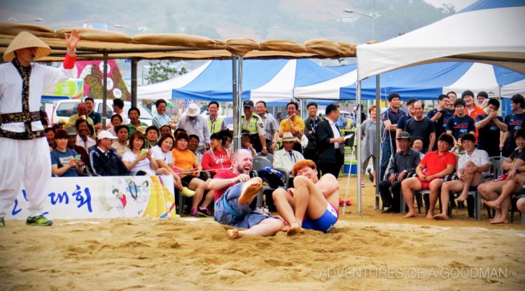 Laughter was a common sight during my first-ever South Korean wrestling match