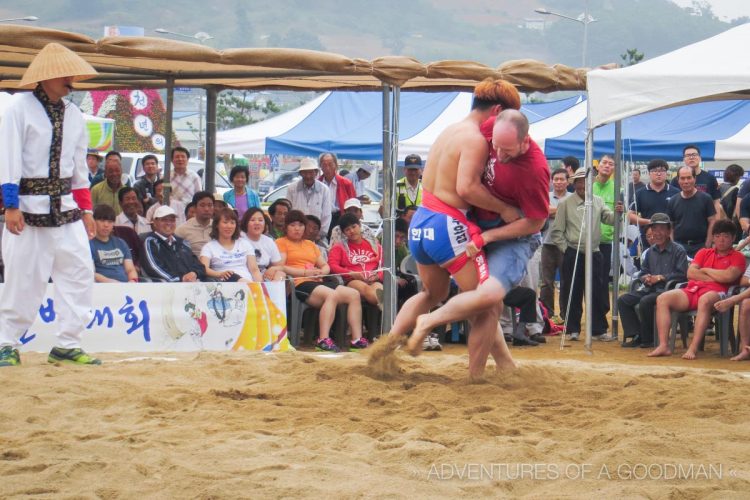 My first round of Korean wrestling