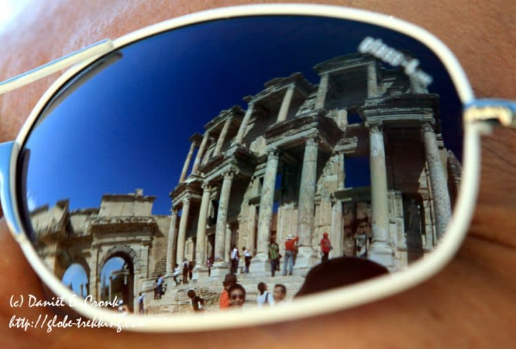 Here I have combined 2 of my favorite things: ruins and reflections... the Library of Celsus at Ephesus in Reflection