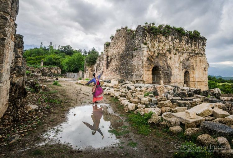 My darling wife, Carrie, at the Tlos Ruins in Turkey