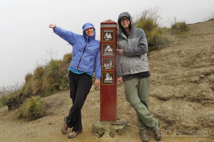 Don’t forget to take the obligatory photo next to the altitude sign atop Dead Woman’s Pass.