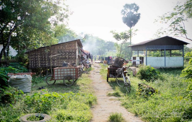 Some of the poverty that lines the roads of Dala, Myanmar.