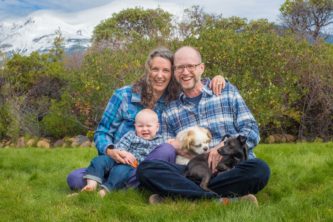 The Goodman family at Mt. Shasta