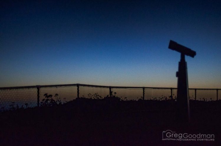 Sunset over the Pacific Ocean from the Heceta Head Lighthouse.