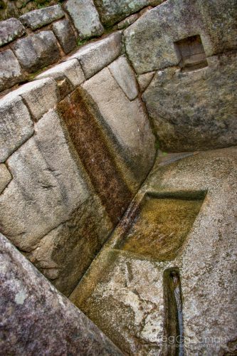 A fountain at Machu Picchu