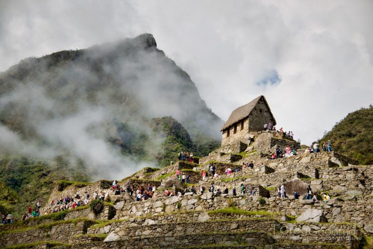 The guardhouse is the best place to get a "postcard photograph." Hence, all the tourists.