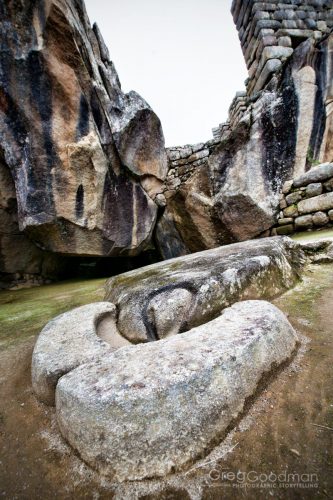 Countless sacrifices were made on this alter in the Templo del Condor.