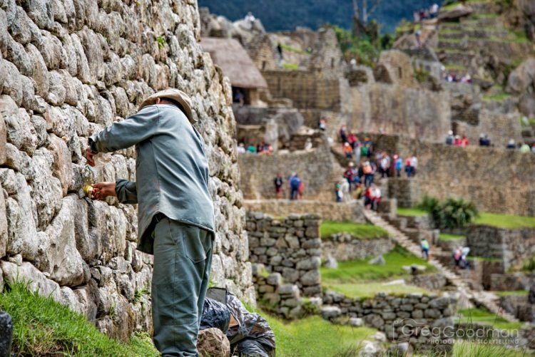 The citadel is in a constant state of repair and reconstruction.