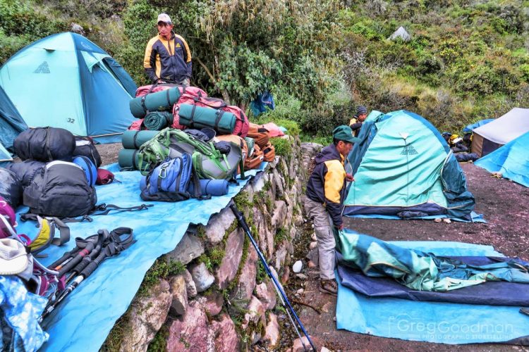 Pretty much everything is taken care of for you on the Inca Trail.