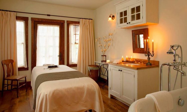 One of the spa treatment rooms at the Ranch