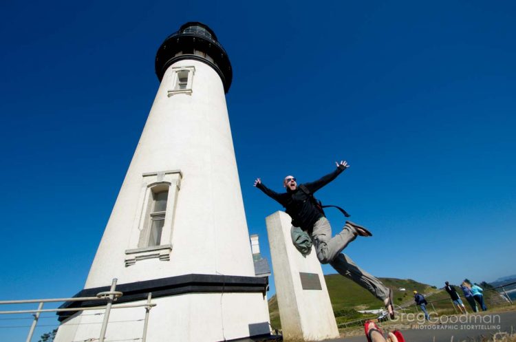 I'm probably so excited because we just went to the top of the Yaquina Head Historic Lighthouse and saw the actual light.