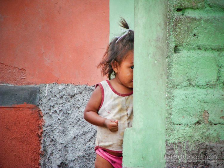 My original photograph of a little Honduran girl in Copan.