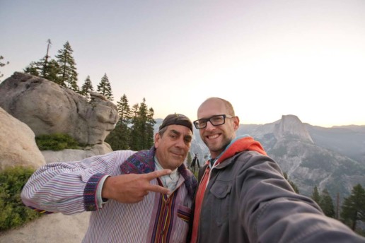 Me and Ricky - busy photographing Half Dome at sunrise