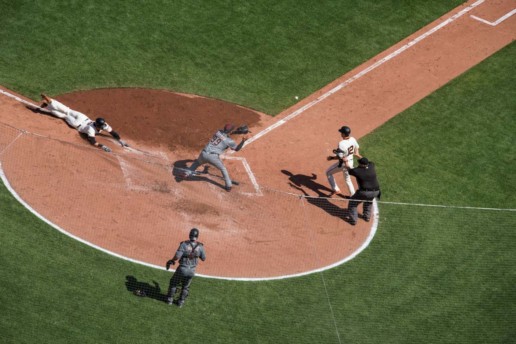 An incredible series of throws, errors and good baserunning allowed the San Francisco Giants to score 3 runs in the 4th inning
