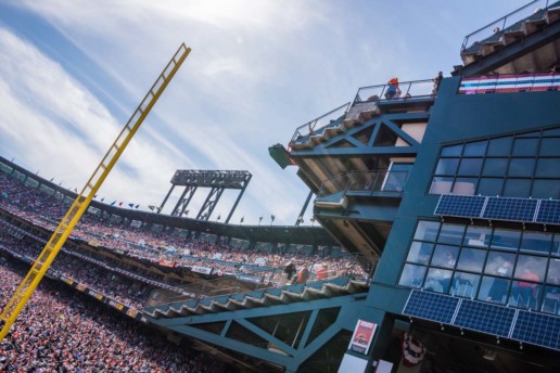The right field upper deck at AT&T Park