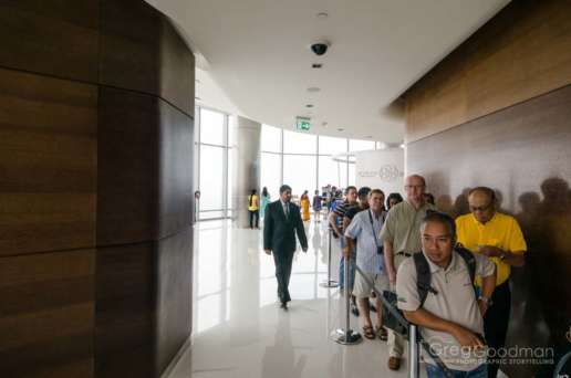 Be prepared for lots of lines during your visit to the Burj Khalifa