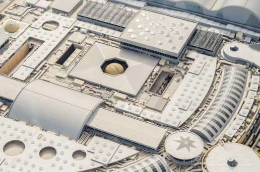 The rooftop of the massive Dubai Mall